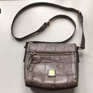 Dooney & Bourke Grey Crossbody Crocodile Bag